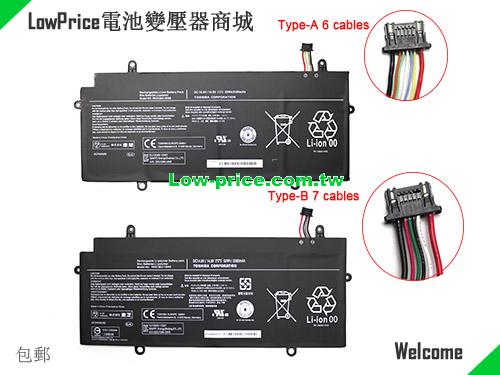 TOSHIBA Portege Z30-B-10R Battery 3380mAh, 52.00Wh  14.8V Black Li-ion