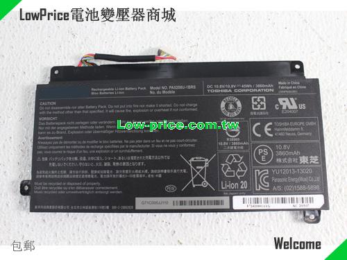 TOSHIBA CB35-C3300 Battery 3860mAh, 45.00Wh  10.8V Black Li-ion