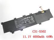 原廠 C31-x502 X502 電池 适合 Asus V500c 11.1v 44wh 4000mah B200-00320200m