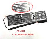 電池 适合 Acer Ap13c3i 11.1v 4850mah 54wh Rechargeable Li-polymer 電池 Pack