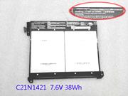 Asus C21n1421 電池 0b200-01520000 38wh 7.6v
