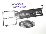 Asus C21o1412 C2101412 電池 33wh 7.54v