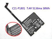 Asus C21-p1801 電池 适合 Trans适合mer Aio P1801 Series