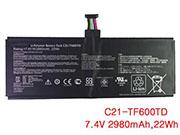 原廠 Asus C21-tf600td Tf600td 電池 7.4v 2980mah 22wh