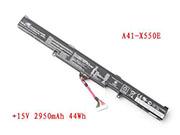 原廠 A41-x550e 15v 44wh 電池 适合 Asus K550e X450 X450j A450 Series