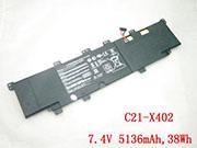 Asus C21-x402 電池 适合 Vivobook Series, 38wh