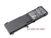 原廠 C41-n550 電池 适合 Asus N550j N550x47jv N550x47jv-s Nj550jv 筆電