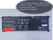 原廠 Clevo V740bat-3-60 電池 11.67v 60wh 3icp5/78/80