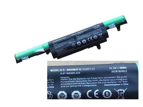 原廠 Clevo W940bat-6 電池 6-87-w940s-424 11.1v 48wh