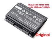 副廠/原廠筆電電池  5200mAh, 76.96Wh  ORIGIN EON15s, EON15-S, EON17-S, 