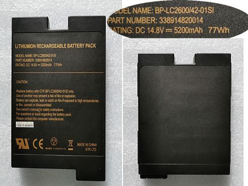 Getac Bp-lc2600/42-01si 電池 Pn 338914820014 Li-ion 77wh