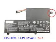 Lenovo L15c3pb1 Rechargeable Li-ion 電池 52.5wh