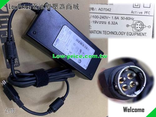 ACBEL AD7042 筆電變壓器 19V 6.32A 120W