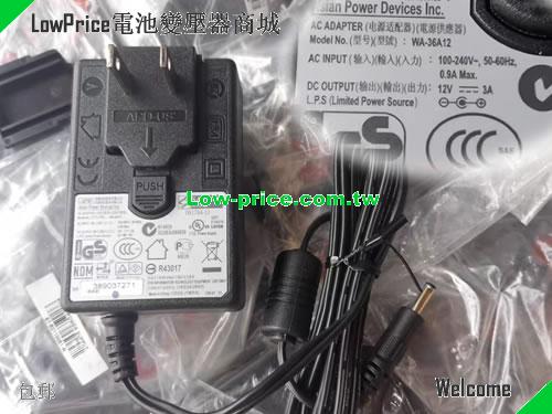  Genuine APD WA-36A12 AC Adapter 12v 3A 36W APD 12V 3A 36W 筆電變壓器 
