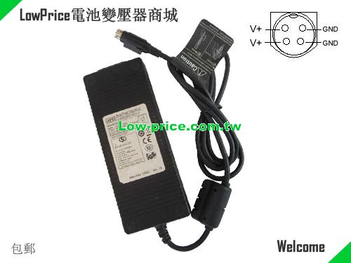  Genuine APD DA-120A24 AC Adapter 24v 5A 120W Power Supply Round with 4 pins APD 24V 5A 120W 筆電變壓器 