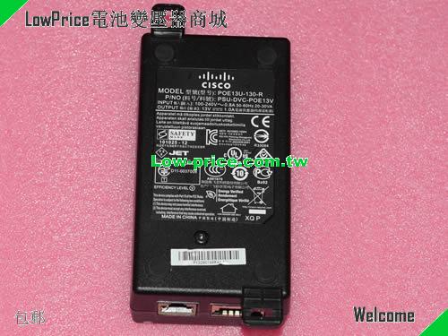  Genuine used Cisco POE13U-130-R POE Adapter PSU-DVC-POE-13V 13v 1.0A for Intouch Device CISCO 13V 1A 13W 筆電變壓器 