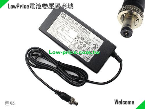 Genuine CWT KPL-060M-VI AC Adapter 24v 2.5A 60W Power Supply Lockable anti-dragging weak current metal head CWT 24V 2.5A 60W 筆電變壓器