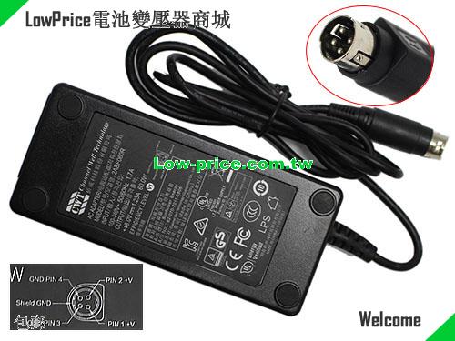 Genuine CWT 2ABF060R Ac Adapter 48.0V 1.25A 60W Round With 4 Pins CWT 48V 1.25A 60W 筆電變壓器
