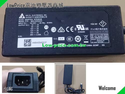  Genuine Delta MEA-045AA2C /AC/DC Adapter Type-c 45W Power Supply DELTA 20V 2.25A 45W 筆電變壓器 