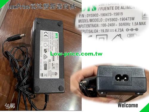 DYS DYS902-190473-15615 筆電變壓器 19V 4.73A 90W