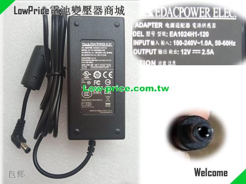 EDAC 12V 2.5A AC Adapter