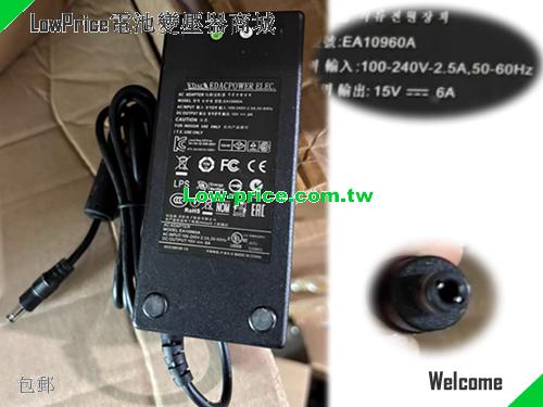 EDAC 15V 6A AC Adapter