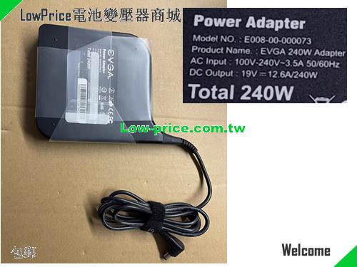 EVGA 19V 12.6A AC Adapter