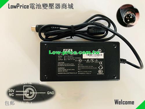 Genuine FDL FDL1207H AC Adapter for Printer 30v 1.5A 45W PSU Round with 3 Pins FDL 30V 1.5A 45W 筆電變壓器