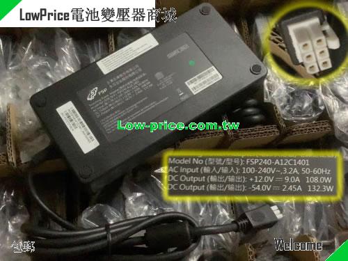Genuine FSp240-A12C1401 Switching Power Adapter +12v 9A -54.0v 2.45A Total 240W PSU FSP 12V 9A 240W 筆電變壓器