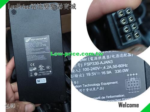  Genuine FSP FSP330-AJAN3 AC/DC Adapter Molex 8 Pins 19.5v 16.9A Power Supply FSP 19.5V 16.9A 330W 筆電變壓器 
