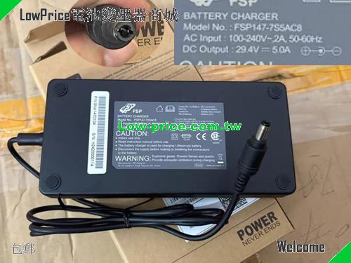  Genuine FSP FSP147-7S5ACB Battery Charger 29.4v 5.0A 147W FSP 29.4V 5AA 147W 筆電變壓器 