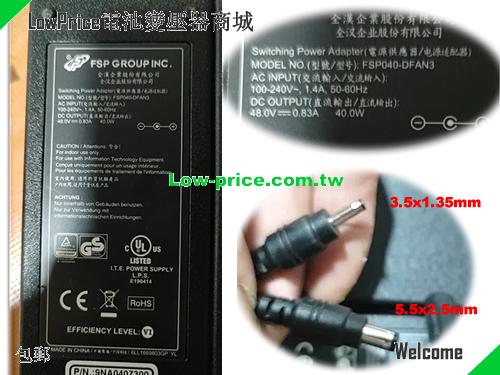FSP 48V 0.83A AC Adapter