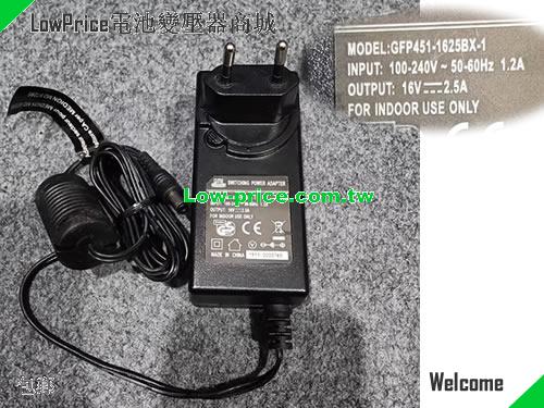  Genuine GME GFP451-1625BX-1 Switching Power Adapter 16v 2.5A 40W GME 16V 2.5A 40W 筆電變壓器 