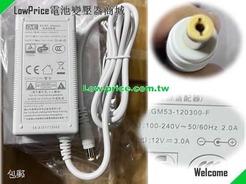 GVE 12V 3A AC Adapter