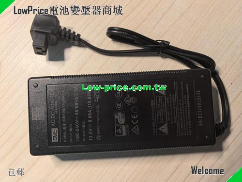 GVE  13.5V 8.88A AC Adapter
