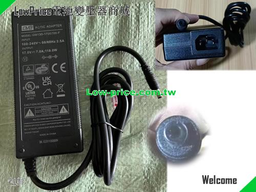  Genuine GVE GM130-1700700-F Ac/DC Adapter 17v 7A 119.0W Power Supply GVE 17V 7A 119W 筆電變壓器 