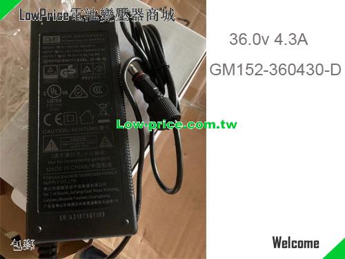 GVE GM152-360430-D 筆電變壓器 36V 4.3A 154.8W