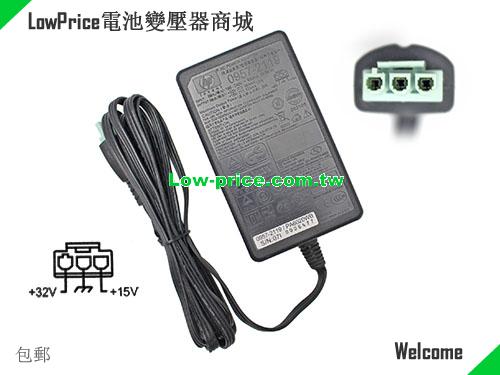 Genuine HP 0957-2118/2119 AC Adapter 32V563mA/15V533mA for C9080D 3538 HP 32V 0.563A 20W 筆電變壓器