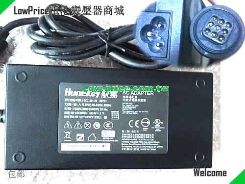  Genuine Huntkey HDZ1201-2B AC Adapter 28.8v 3.7A 106.56W Power Supply with Special Pin HUNTKEY 28.8V 3.7A 106.56W 筆電變壓器 
