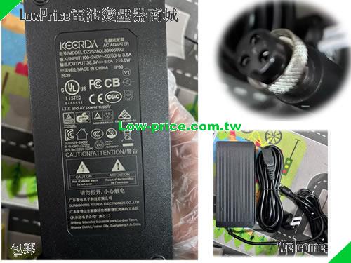 KEERDA P016 筆電變壓器 36V 6A 216W