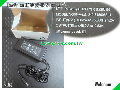  Original LEI NU40-3480083-l1 POE Adapter 48v 0.83A 40W Power Supply LEI 48V 0.83A 40W 筆電變壓器 