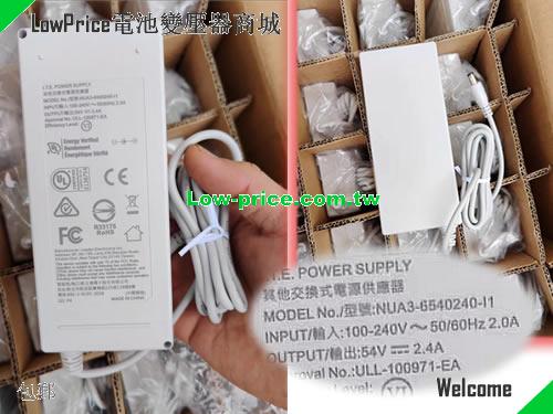 Genuine Lei NUA3-6540240I1 Ac Adapter I.T.E Power Supply 54v 2.4A White 129.6W LEI 54V 2.4A 129.6W 筆電變壓器