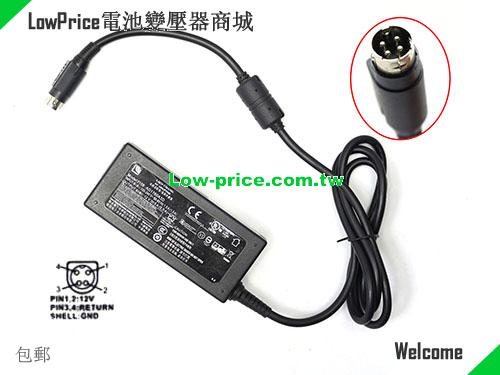 Genuine Lien Chang AD1760A3D Ac Adapter 12v 5A 60W Power Supply Round 4 Pins LIEN CHANG 12V 5A 60W 筆電變壓器