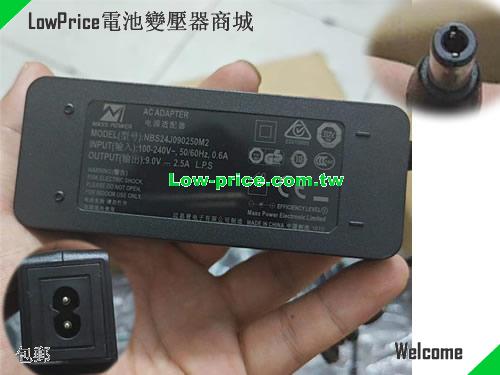 Genuine Mass Power NBS24J090250M2 AC Adapter 9v 2.5A 22.5W Power Supply MASS POWER 9V 2.5A 22.5W 筆電變壓器