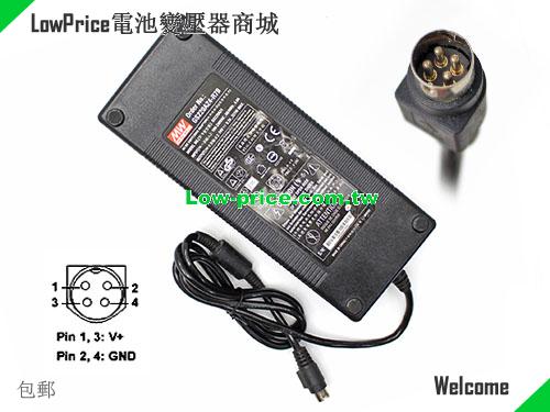 Genuine Mean Well GS220A24 AC Adapter 24v 9.2A GS220A21-R7B for 3D Printer 4 Pins MEAN WELL 24V 9.2A 221W 筆電變壓器