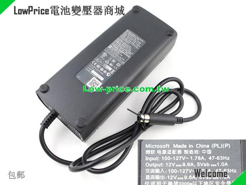  New Genuine Microsoft Xbox 360 E X-360E 120W Brick Game Console Charger 12V 9.6A 100-127V Ac Adapter MICROSOFT 12V 9.6A 120W 筆電變壓器 