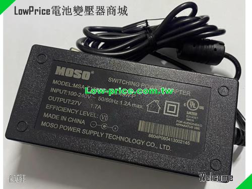 MOSO MSA-Z1700IC27.0-48W-P 筆電變壓器 27V 1.7A 48W