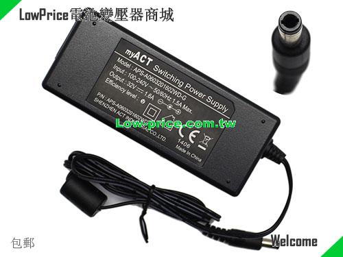  Genuine MyACT APS-A0603201602ED-G Switching Power Supply 32V 1.6A AC Adapter MYACT 32V 1.6A 51.2W 筆電變壓器 