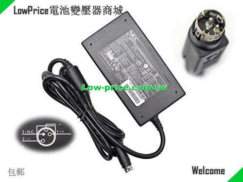 Genuine NEC ADPI003A AC Adapter 24v 2.1A Power Supply Round with 3 Pins for Printer NEC 24V 2.1A 50W 筆電變壓器