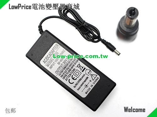 NoBrand 3030 AC Adapter 30v 3A 90W Power Supply for LED light strip, water pump RO water purifier, speaker NOBRAND 30V 3A 90W 筆電變壓器